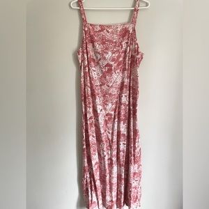 Sz XL linen midi dress
